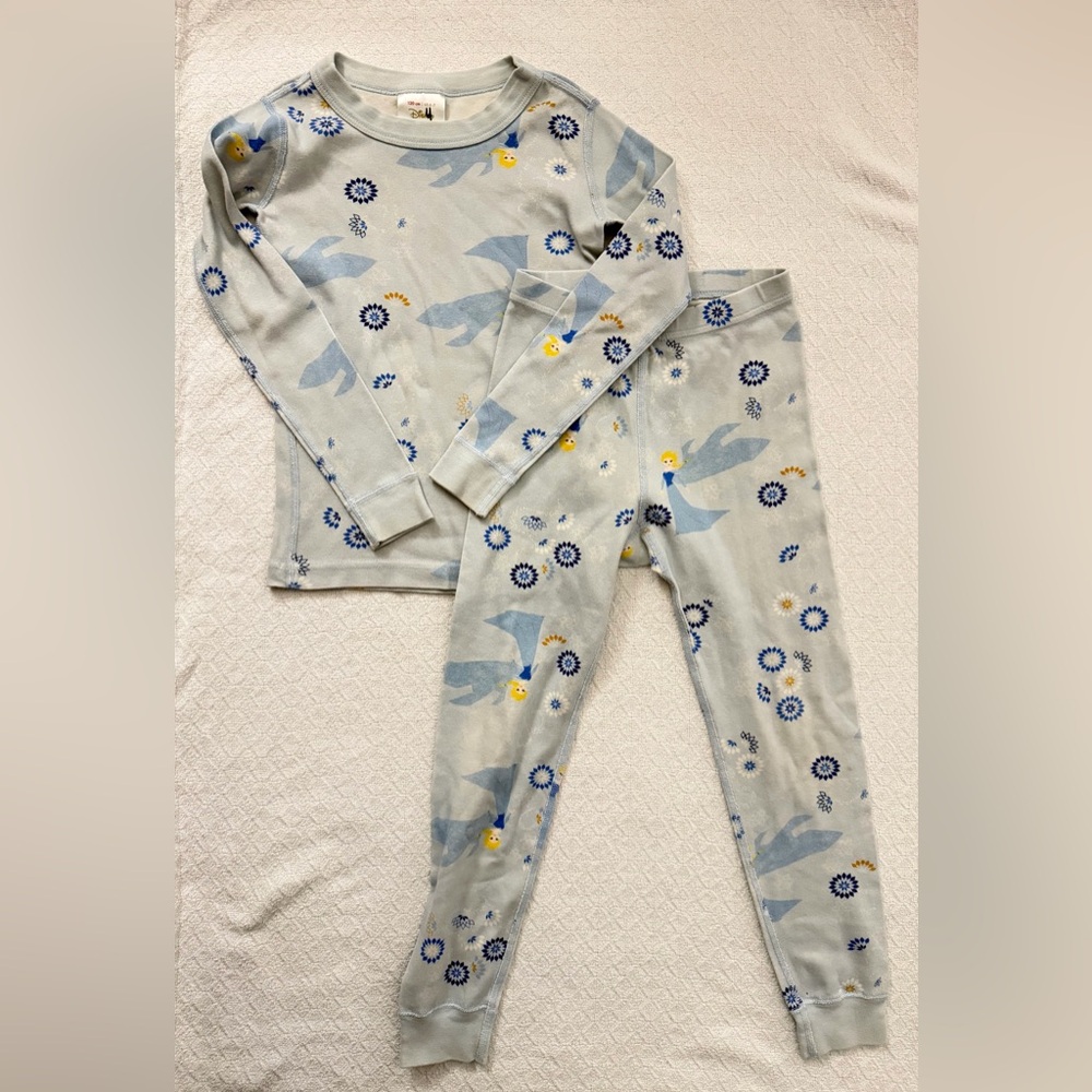 Hanna Andersson Frozen Elsa 100% Organic Cotton Pajama Set